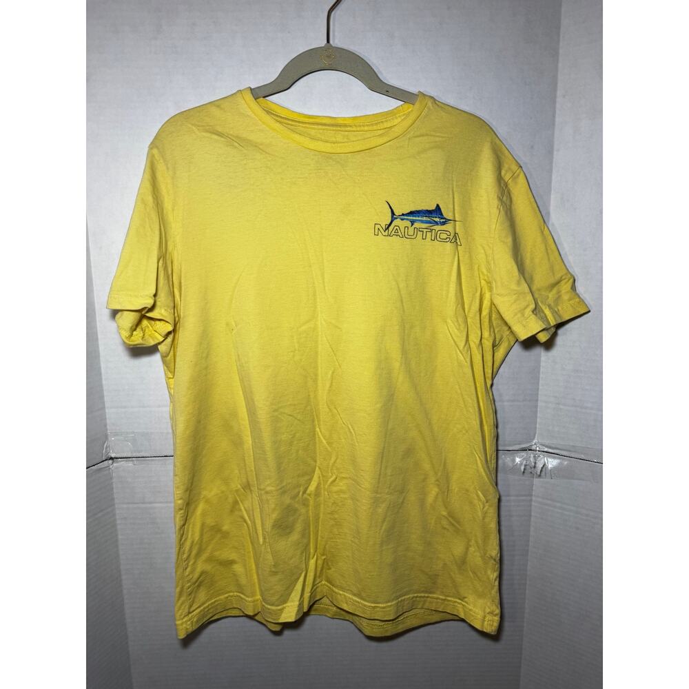 Nautica Yellow Mens TShirt Size Large